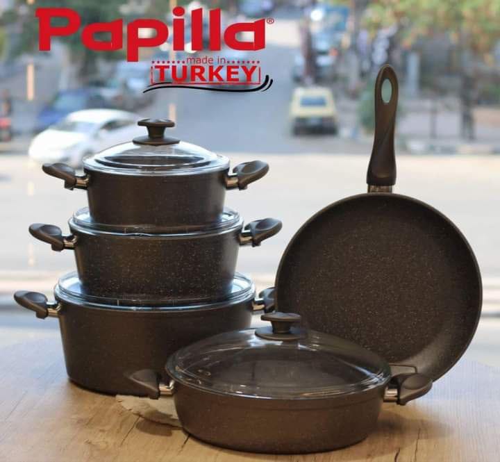 طقم حلل بابيلا 9قطع جرانيت